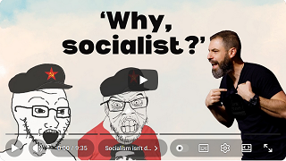 Nikos Sotirakopoulos skäller ut två skämttecknade socialister.